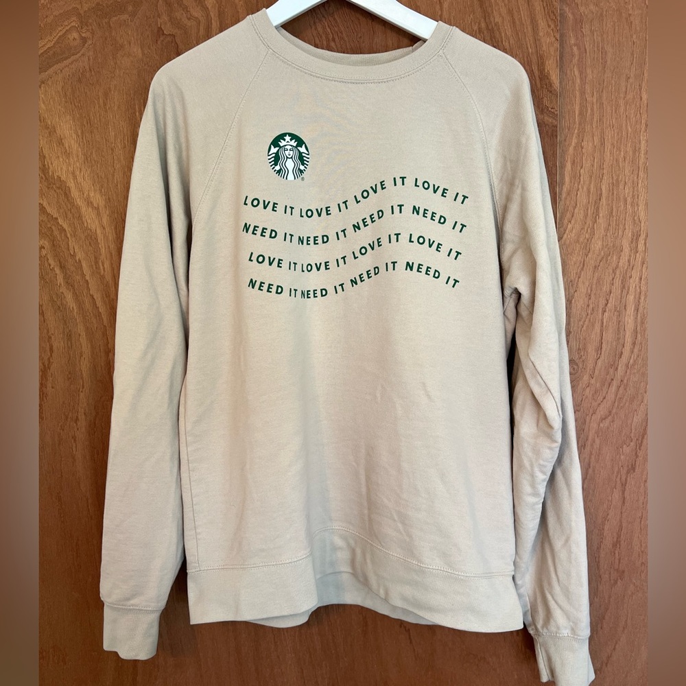 Starbucks crew neck sweater